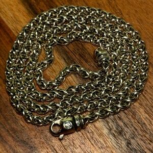DAVID YURMAN WHEAT NECKLACE Sterling S .925 / 37 grams/ 4 mm/ 24 1/4 inches